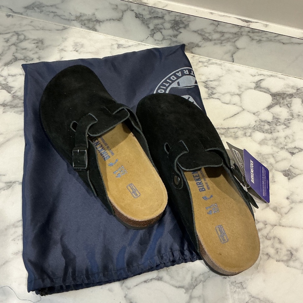 Birkenstock Boston Clog Women's Black Size EU41 New